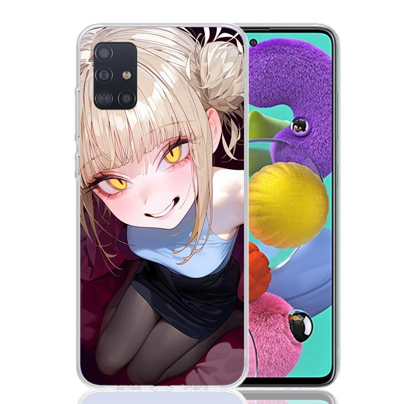 Himiko Toga My Hero Fashion Phone Case For Samsung Galaxy A52 A32 A22 A12 A02S A50S A30S A51 A31 AA71 Note 20 Ultra 10 S10 Plus