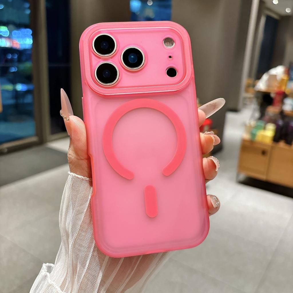 Matte Translucent Magnetic For Case for iFor Iphone 17 16 1 Pro Max Wireless Charge Camera Protection Shockproof Hard Cover