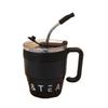 Durable Water Cups Coffee Cup with Handle and Straw Lid 480ML Fashion Travel Mug Suitable for Home Office School Outdoor