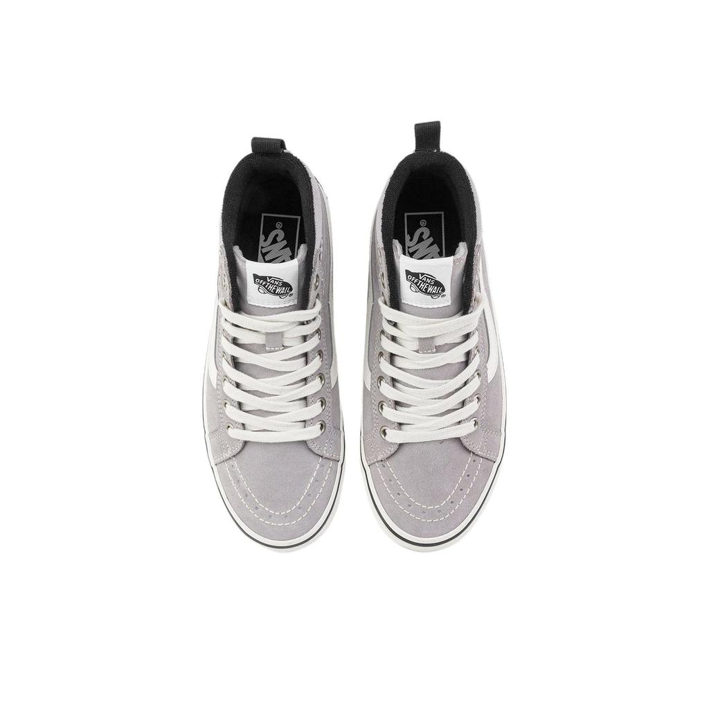 Vans Mte Sk8-Hi Insulated Outdoor Fashion Comfortable High-Top Skate Shoes Unisex Sneakers Gray White VN000EB4KAQ