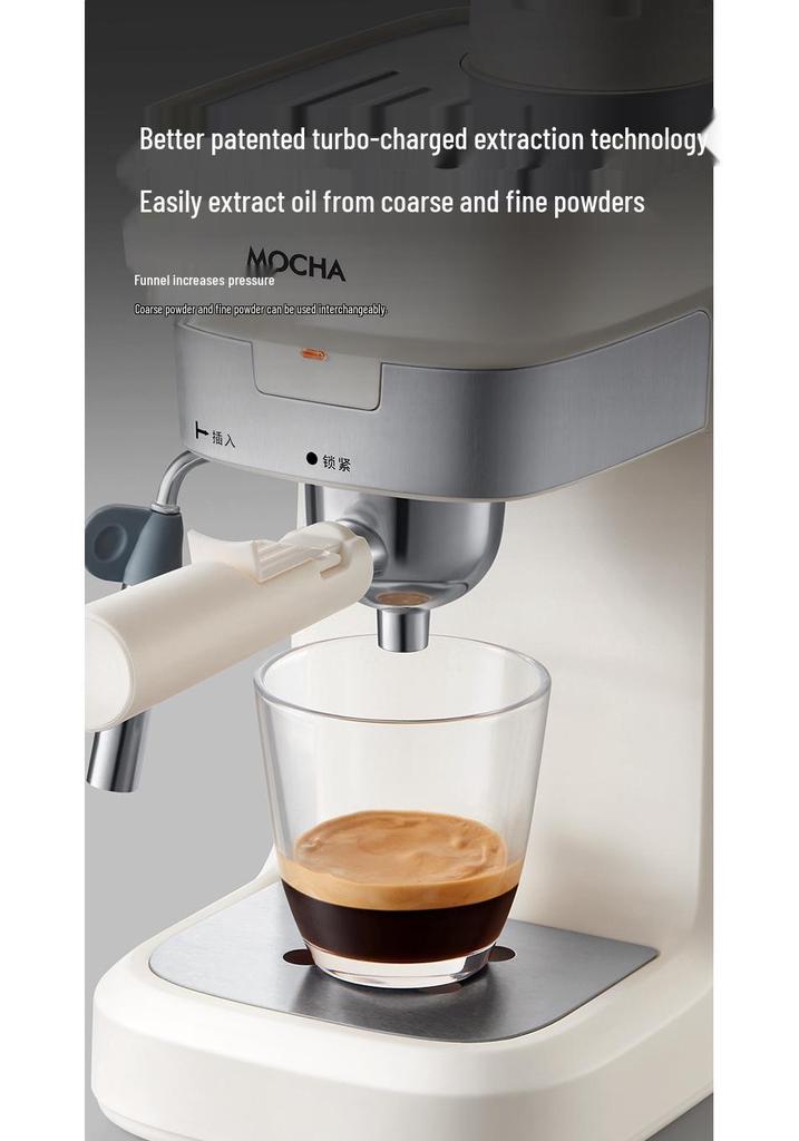 Italian Moka Pot: Semi-Automatic Coffee Maker for Home or Office with Manual Grinding and Brewing.