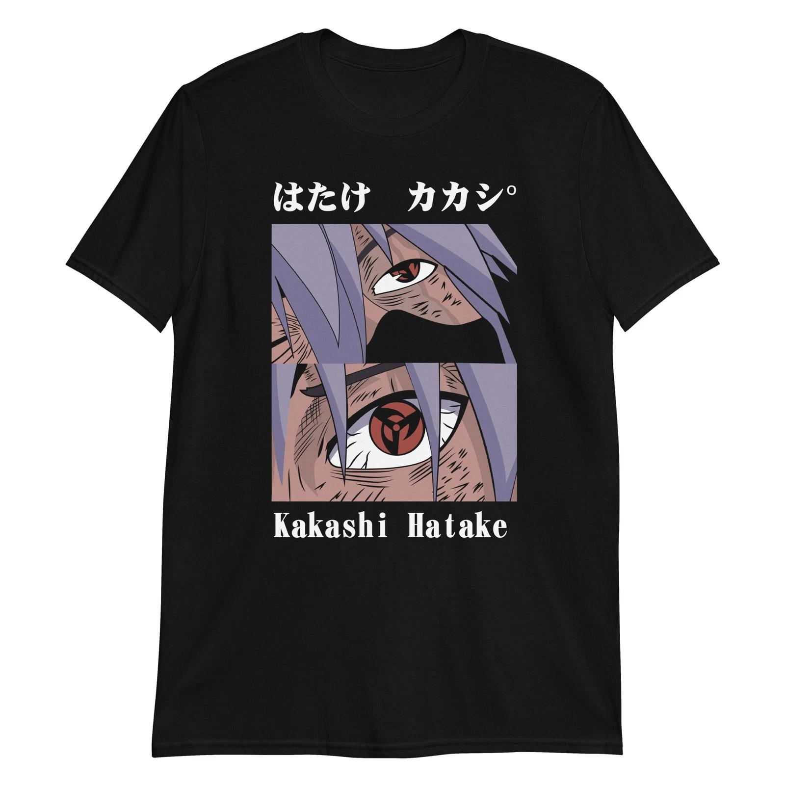 Manga Anime Kakashi Unisex T-Shirt, Cartoon Hentai Japanese Kanji Comic XS
