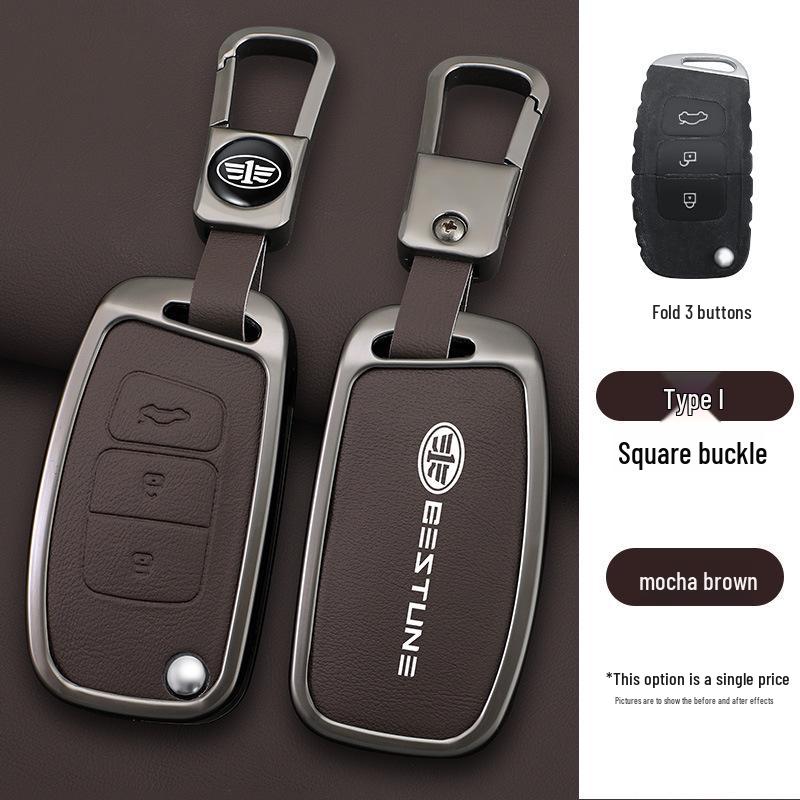13-18 FAW Besturn X80 Smart Folding Key Cover with Metal Shell