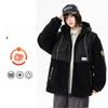 New Style of Lamb Velvet Jacket Hong Kong Fashion Brand Thickened Fashionable Warm Splicing Couple Model