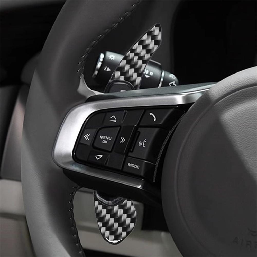 Carbon Fiber Steering Wheel Shift Paddle Shifter For Jaguar XE XF XEL F-Type F-P
