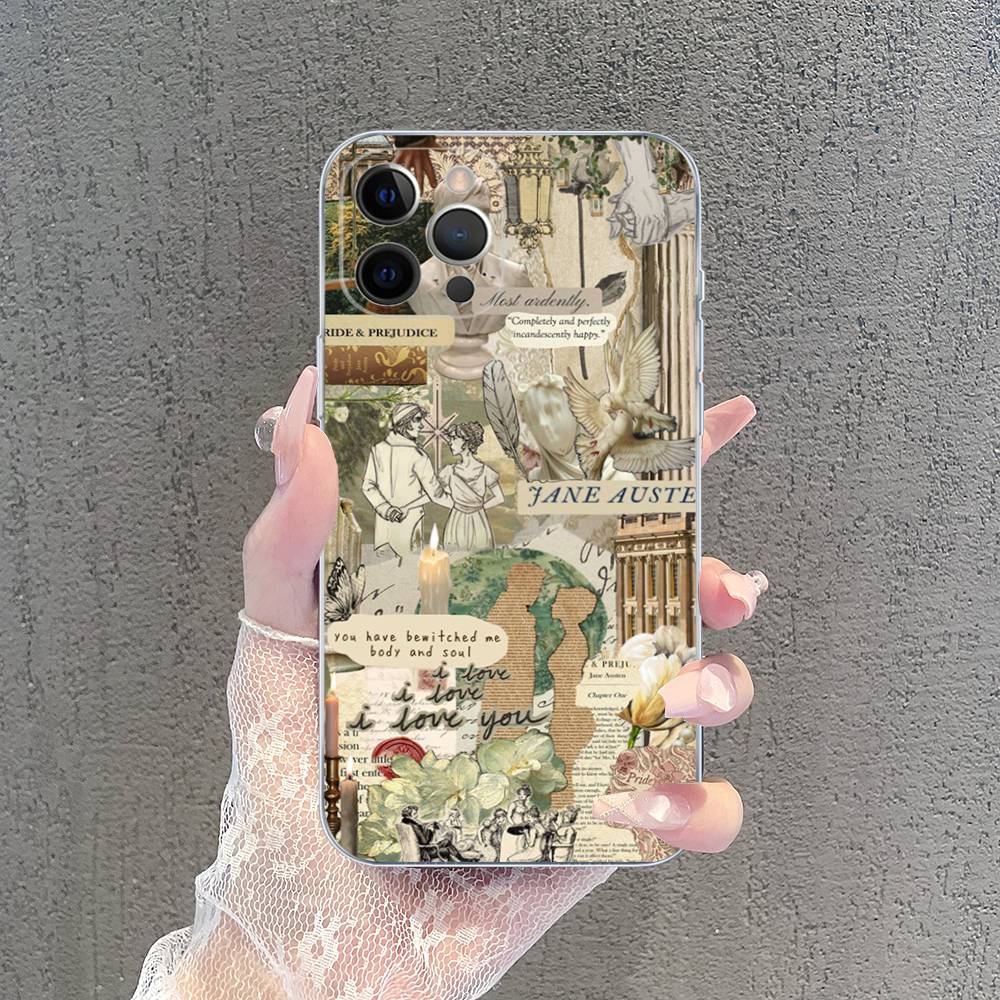 

Pride And Prejudice Jane Austen Fit For IPhone 16 15 Promax Phone Case IPhone 14 11 12 High End 13 Pro Silicone iPhone 15