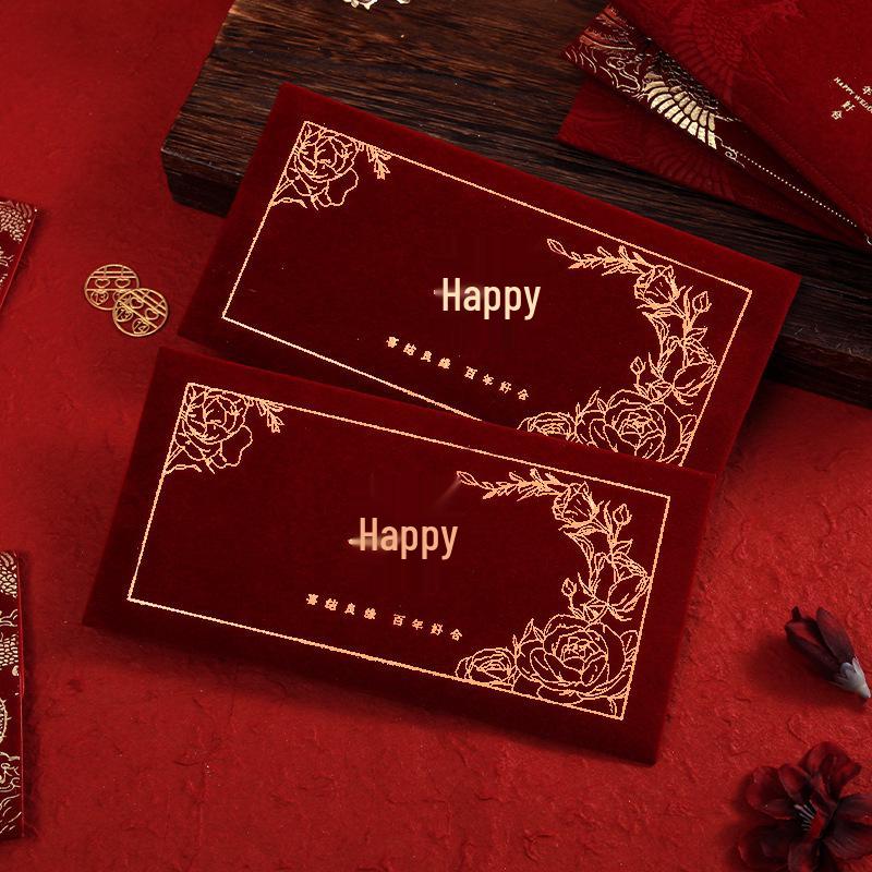 Large Red Wedding Gift Envelope - New Style Happy Packet for Money 