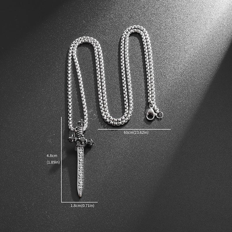 

Европейский и американский стиль Новые украшения из титановой стали Ретро узор Подвеска-крест Подвеска Подвеска Ожерелье