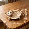 Handmade Crocheted Squirrel Coasters & Table Protectors - Suitable for Parties, Prank Gifts, Heat-Resistant,for Family Dinners