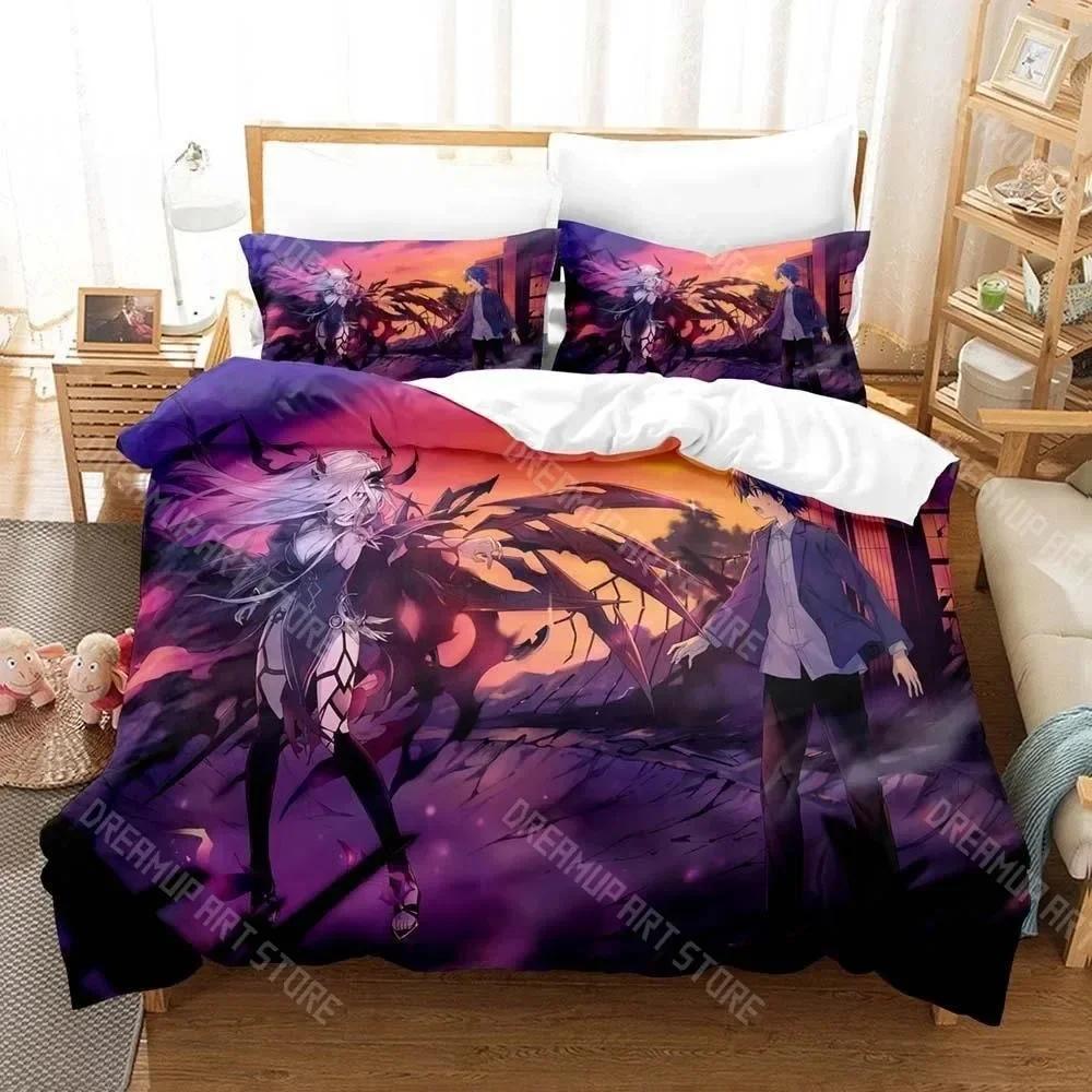 3D Anime Kawaii Girls Date A Live IV Bedding Set Single Twin Full Queen King Size Bed Set Adult Kid Bedroom Duvetcover Sets