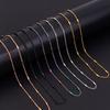 1/10pcs Metal Stainless Steel Necklaces For Women Men Accessories Diy Jewelry Making 40+5cm Long Chains Around Neck Chains Gift