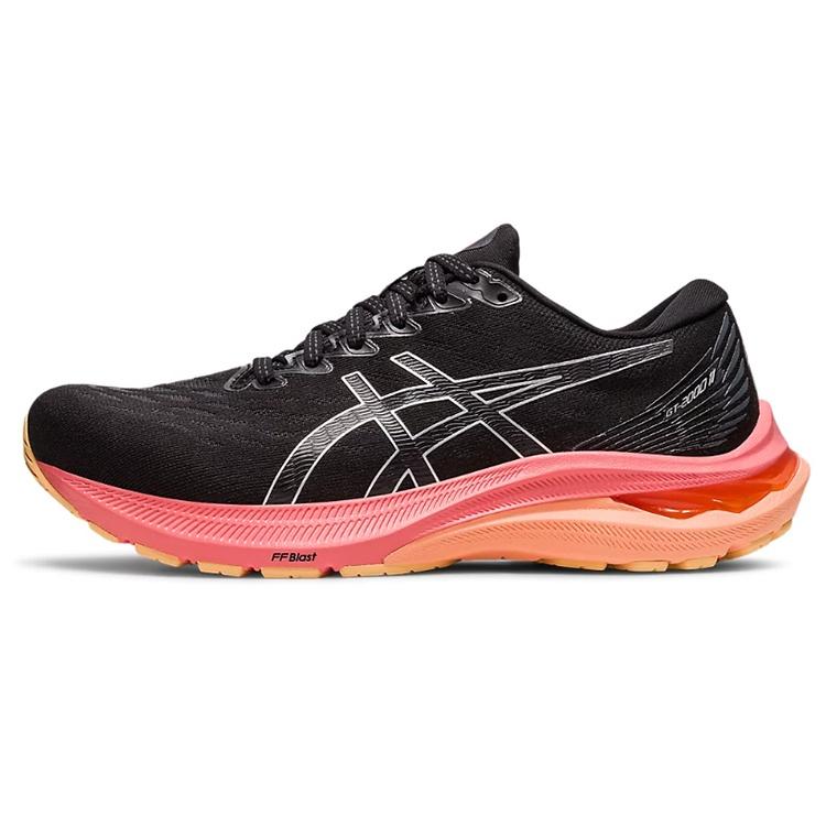 (ЖЕНСКИЕ)ASICS GT-2000 11  Черный Чистое Серебро  Женские 1012B271-006 EU 39