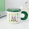 Cartoon Ceramic Cup with Magnetic Dolls Large Capacity High Temperature Resistance Mug Opening Small Gift Water Cup Small Animal Cup