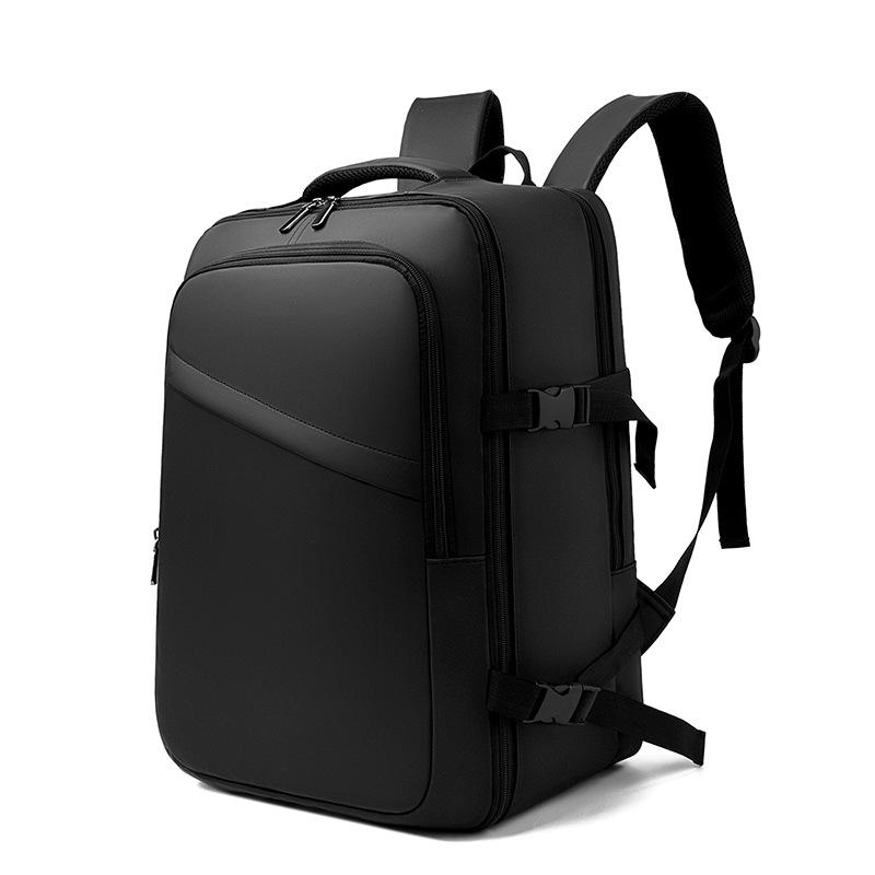 

Travel bag Solid color Large capacity New lightweight backpack Waterproof outdoor rest Training leisure Short business trip чёрный