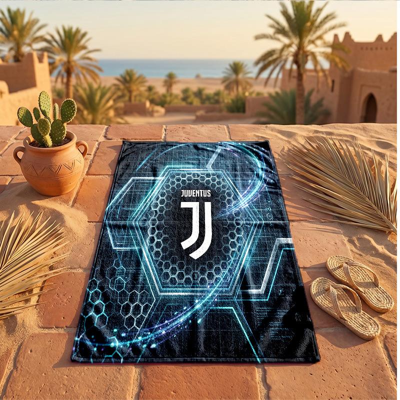 Juventus FC Druck Mikrofaser Strandtuch Schnelltrocknend Saugfähig Großes Handtuch für Strand Schwimmen Reisen