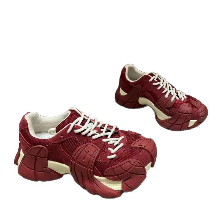 European Station Personality Octopus Daddy Shoes Women's Autumn 2025 New Versatile Mesh Platform Casual Sneakers Women