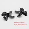 1pc Rc Boat Propeller High Thrust 4 Blades Propeller Positive & Reverse Paddel Fits For Rc Bait Boat Trawl Boat DIY Ship Parts