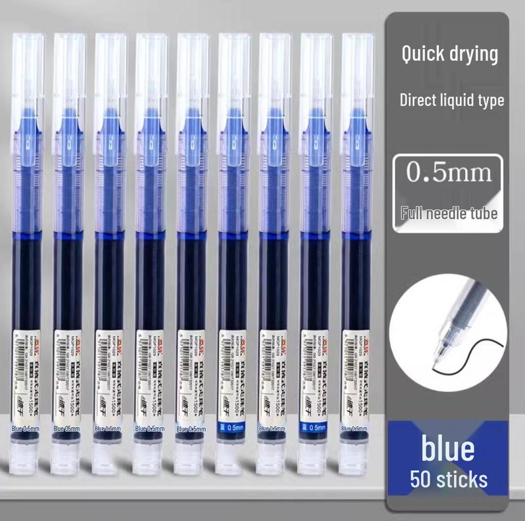 Snabbtorkande Svart Gel-Rullpenna 0,5 mm för Prov & Kontorsbruk