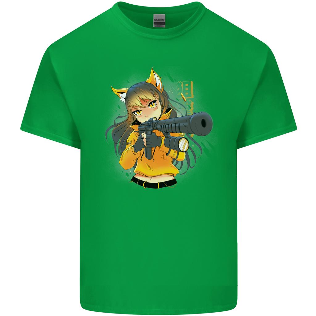 Anime Gun Girl Unisexs Light Cotton TShirt