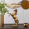 Elegant Gold Copper Horse Figurine: Success Symbol for Study & New Home Decor