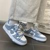Mode Sommer Sneakers Girly Herz Mode Blau Casuals Sneakers Neuer Paar-Trend Schnürschuhe Weiße Schuhe Sneakers Damenschuhe