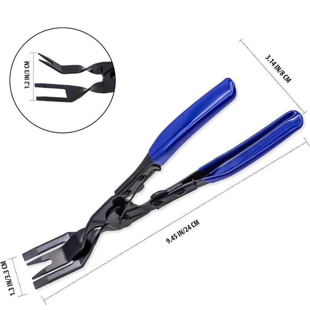 6-inch & 8-inch Car Headlight Plastic Buckle Pliers with Screwdriver for Door Panel & Clips Repair