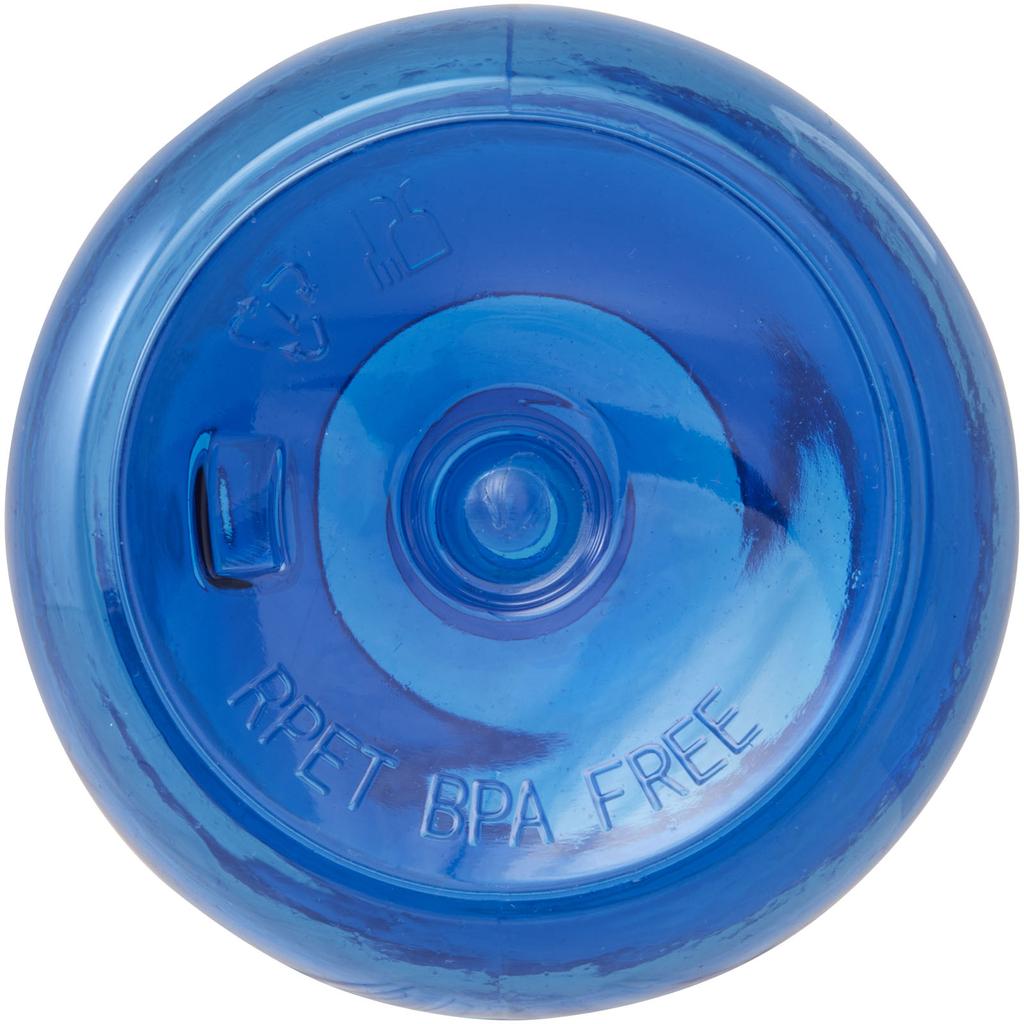 Recycled Plastic Water Bottle, 1000 Ml "Ziggs" Blue