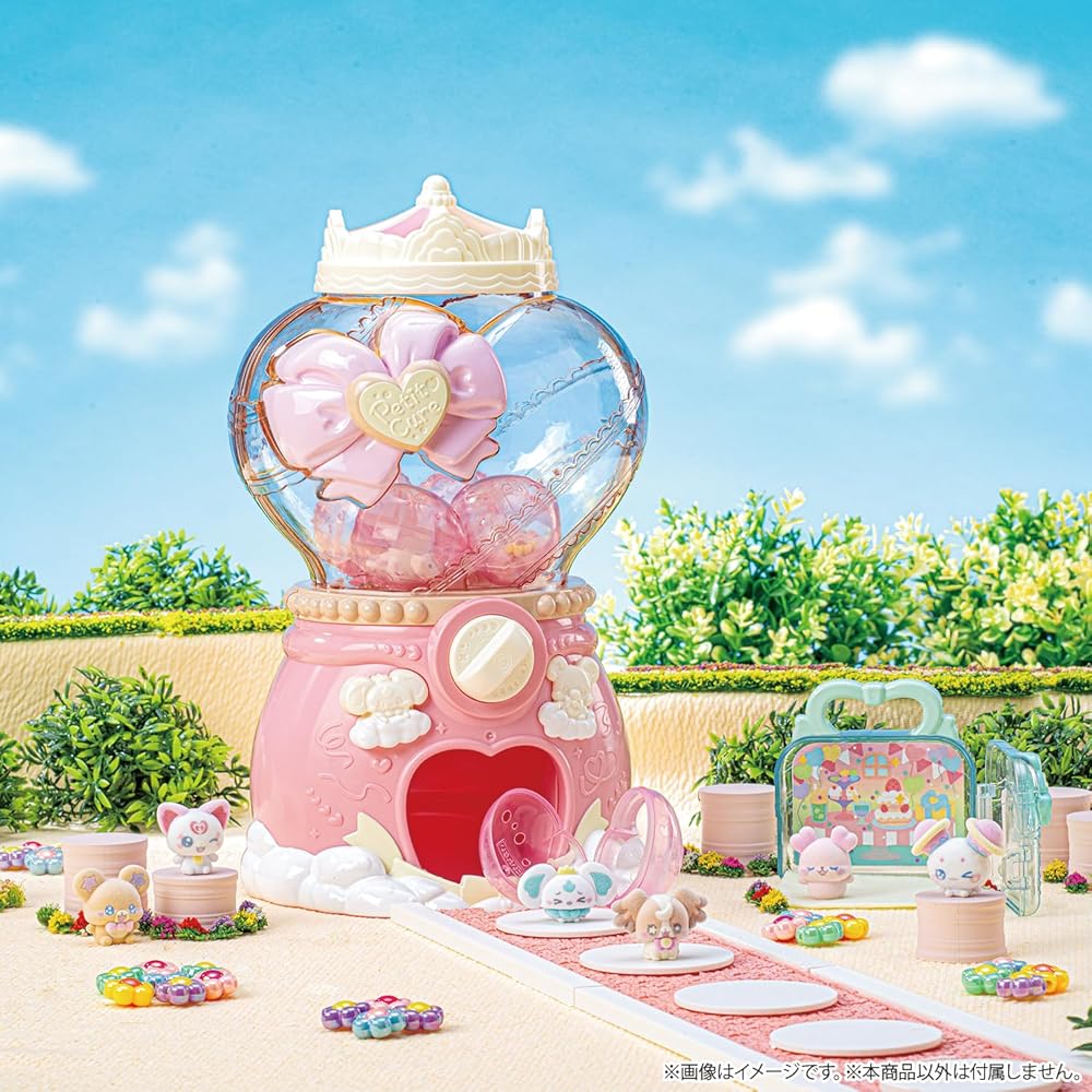 Bandai Puchikyua DX Set for Ages 3 and Up, Includes Accessories, Colorful Design, Toy Playset