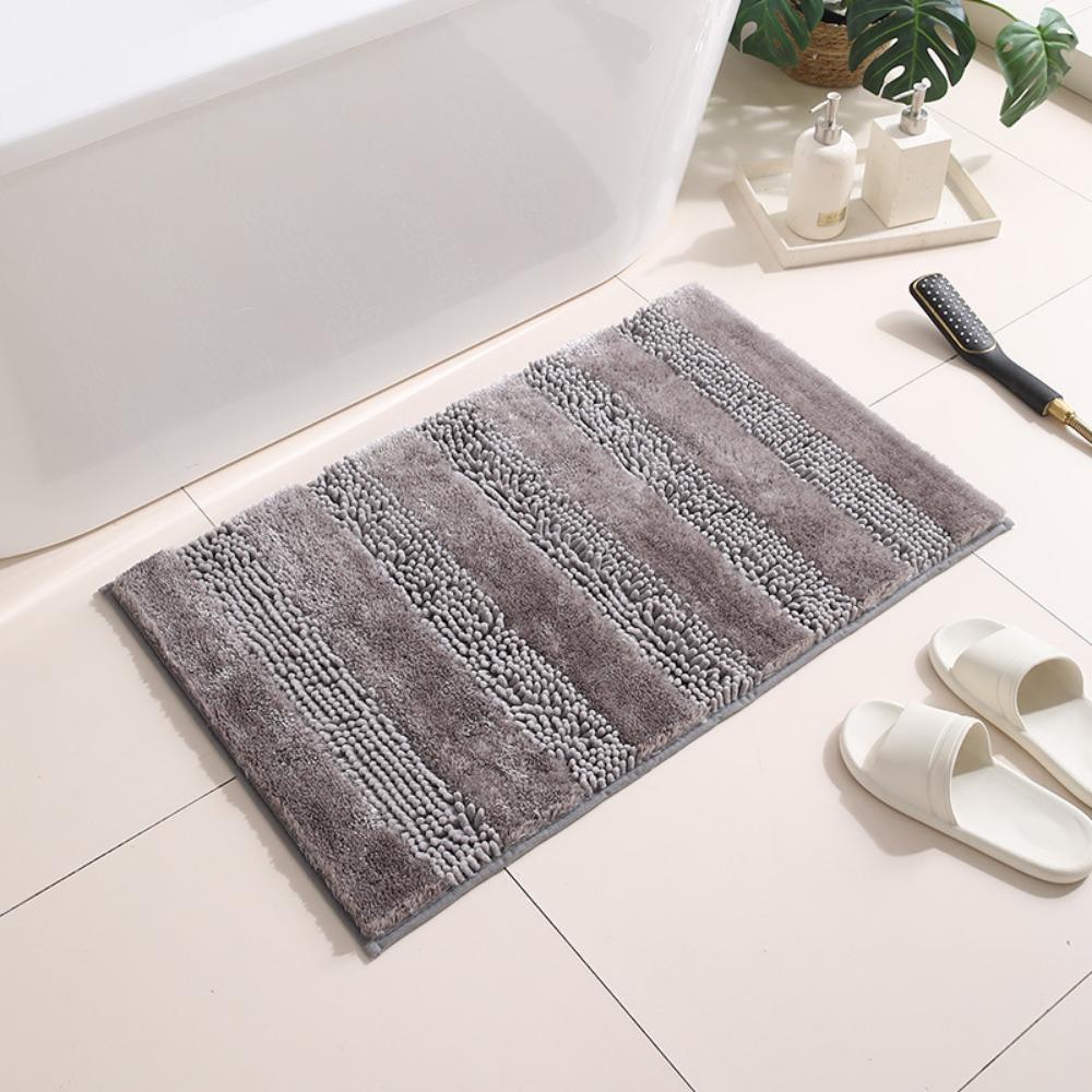 Simple Wind Woven Chenille Pearl Yarn Bathroom Non-slip Mat Entry Door Bathroom Floor Mat
