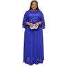 2023 Elegant Lace Chiffon Dress for African European Plus Size Women