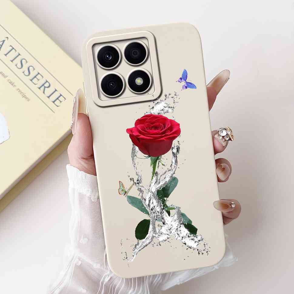 For Honor X8a 4G CRT-LX1 Case Cute Butterfly Luxury Flower Soft Silicone Cover For Huawei HonorX8a X8A CRT-LX2 6.7" Bumper Shell