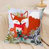 Fox Cute Woodland Cushion Cover Soft Plush Throw Pillow Cover  DoubleSided Printed Cushion Case  Cozy Sofa  Home Decor