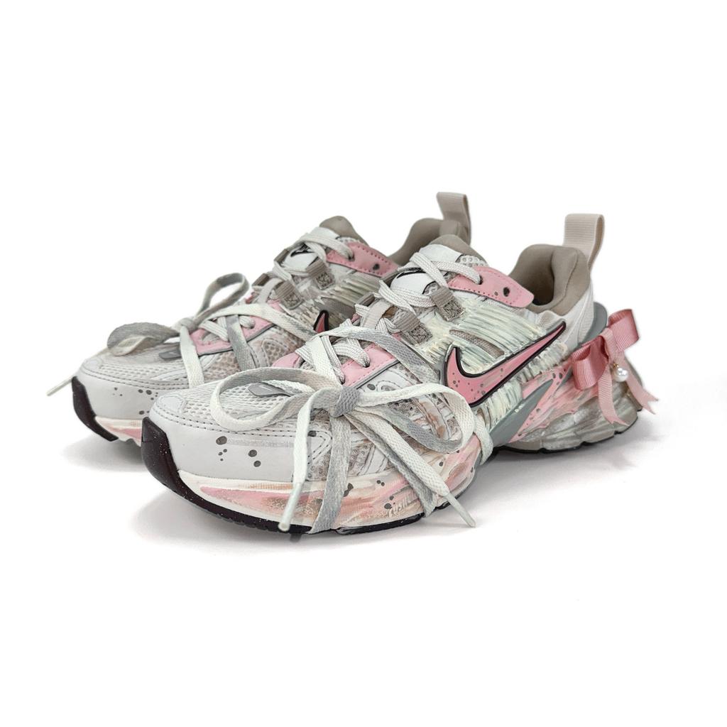 Nike V2K Run Slip Resistant Abrasion Resistant Slip Resistant Abrasion Resistant Low top Running Shoes Women's FD0736-103(Team405-1)