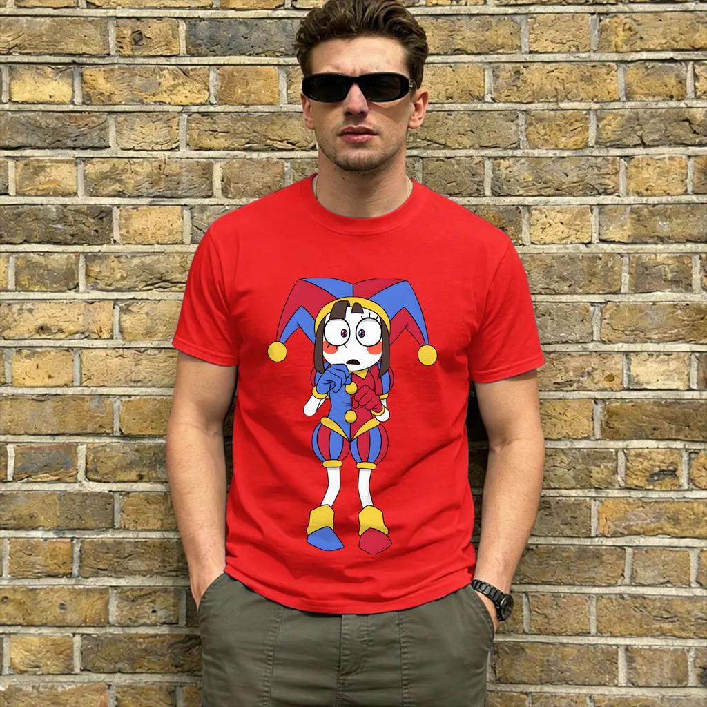The Amazing Circus T Shirt for Unisex Cotton Crazy TShirt Crewneck Pomni Tees Short Sleeve Tops Gift Idea
