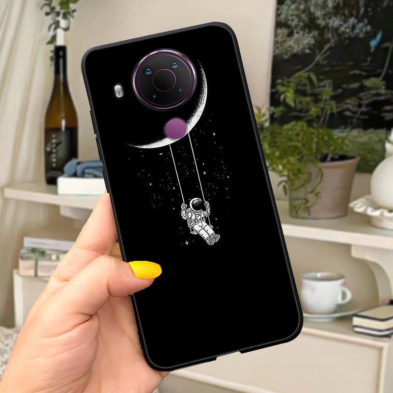 For Nokia 5.4 Case Soft Black Silicone Phone Back Cover For Nokia 5.4 Case Nokia5.4 TA-1333 TA-1340 TA-1337 TA-1328 TA-1325 Cat