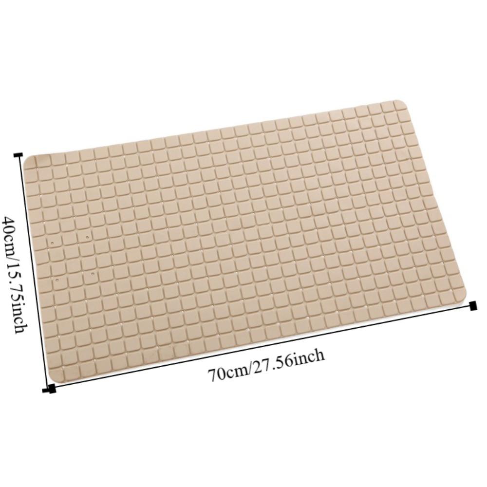Grid Texture Bathroom Pad with Suction Pad Pedal Pad Bathroom Rug Floor Mat  Washroom