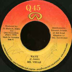 

7inch Record MR. VEGAS / DADDY SCREW - Wave / Six Fi Nine NONE Q45 1998 Jamaica Reggae, Ska & Dub Used