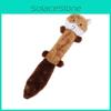 Durable Plush Dog Toy Squirrel Raccoon Interactive Chew Teeth Grinding Skin Shell Pet Supplies