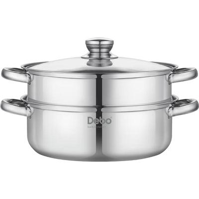 Debo Raina 304 Edelstahl Suppentopf & Doppeldampfgarer