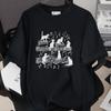 Cat Home Wrecker Creative Print T-shirt, Loose Fit, High-Quality Pure Cotton, Short Sleeve, Slightly Dropped Shoulder, Style 1002-1