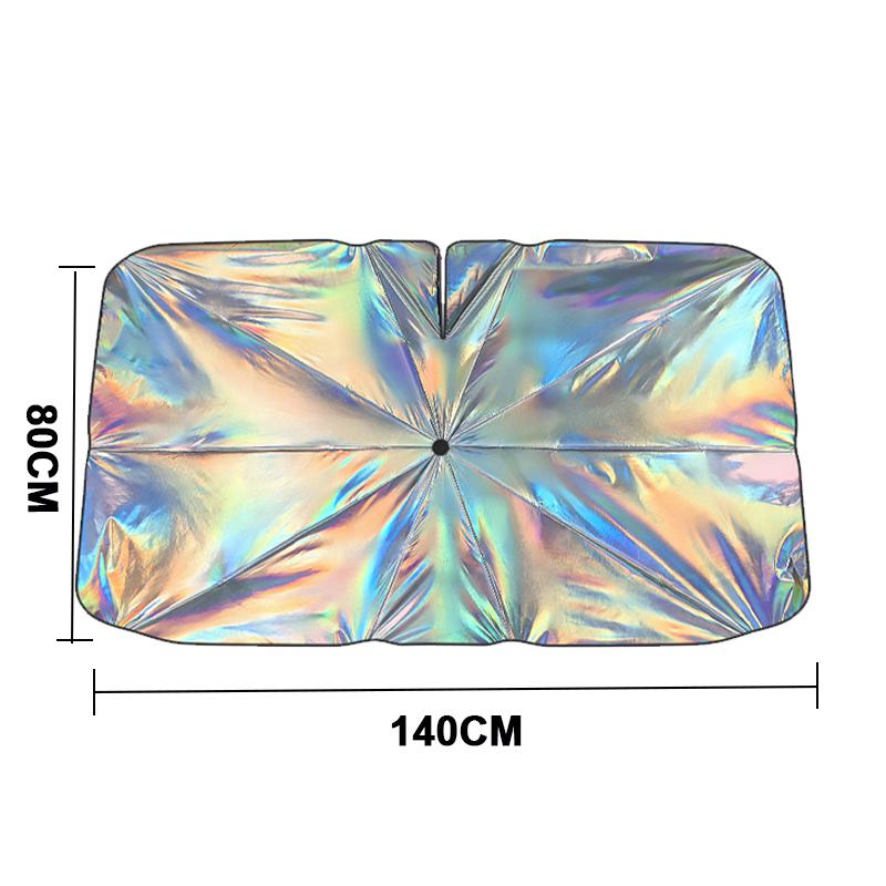 

Лобовое стекло автомобиля SEAMETAL, козырек от солнца, зонтик от солнца, складная ручка, летняя защита от ультрафиолета, автокресло, теплоизоляция, автомобильные аксессуары 140*80CM