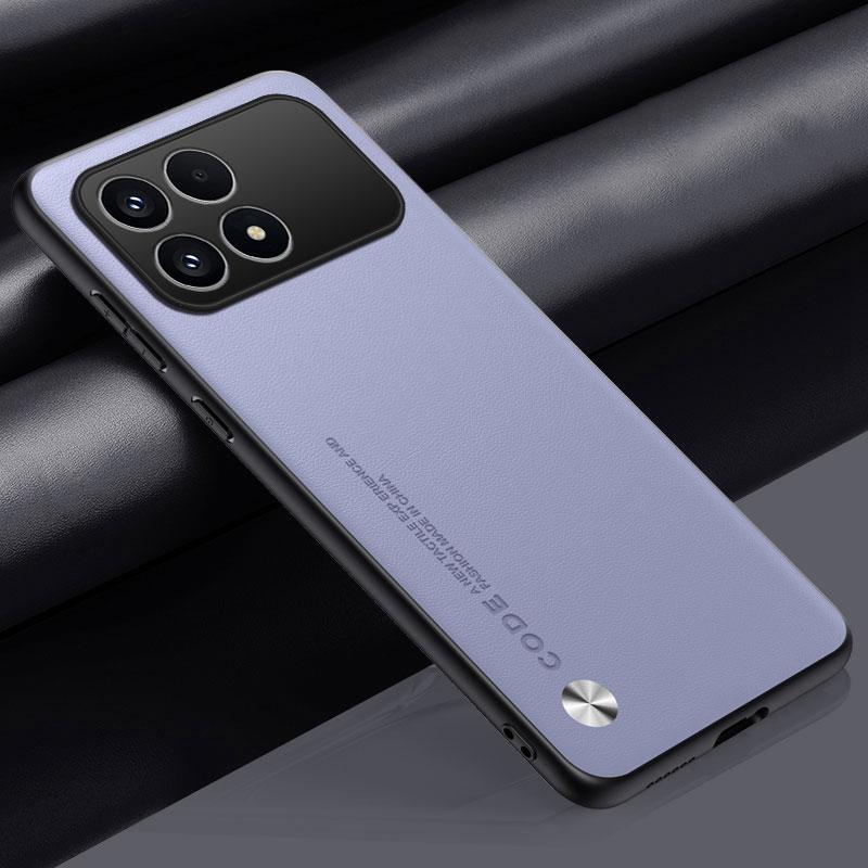 Luxury PU Leather Case For Xiaomi Poco F8 Pro Back Cover Matte Silicone Full Protection Phone Case For Redmi K90 5G PocoF8 Pro
