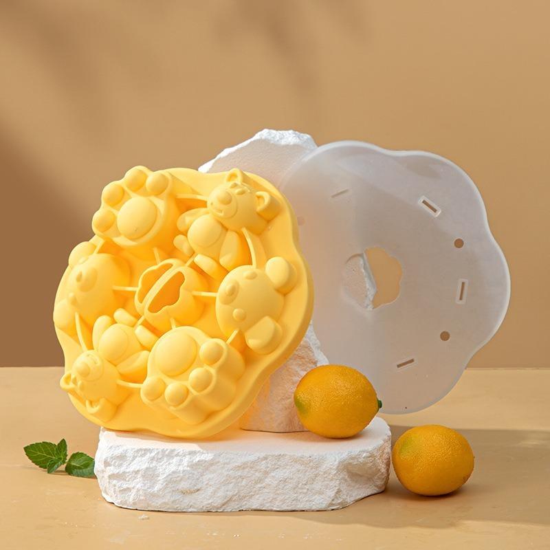 Baby Supplementary Food Steamed Cake Mould Infant Silicone Cooking Tool Cat Claw Cake Abrasives Modeling Pastry Baking