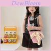 Adorable Korean Style Children's Bear Crossbody Bag Cute Canvas Purse For Girls