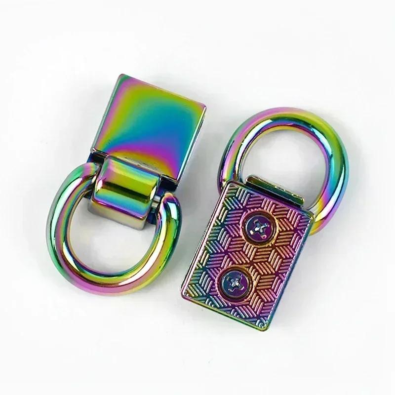 4/8Pcs Meetee 36x15mm Side Clip Buckle Bag Strap Metal Clasp D Ring Hook Handbag Screw Connector Buckles Leather Craft Hardware