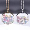 25/30mm Runde Glas-Medaillon-Anhänger Halsketten Für Damen Herren Accessoires Lange Kette Hals Stainless Steel Halskette Medaillons Schmuck