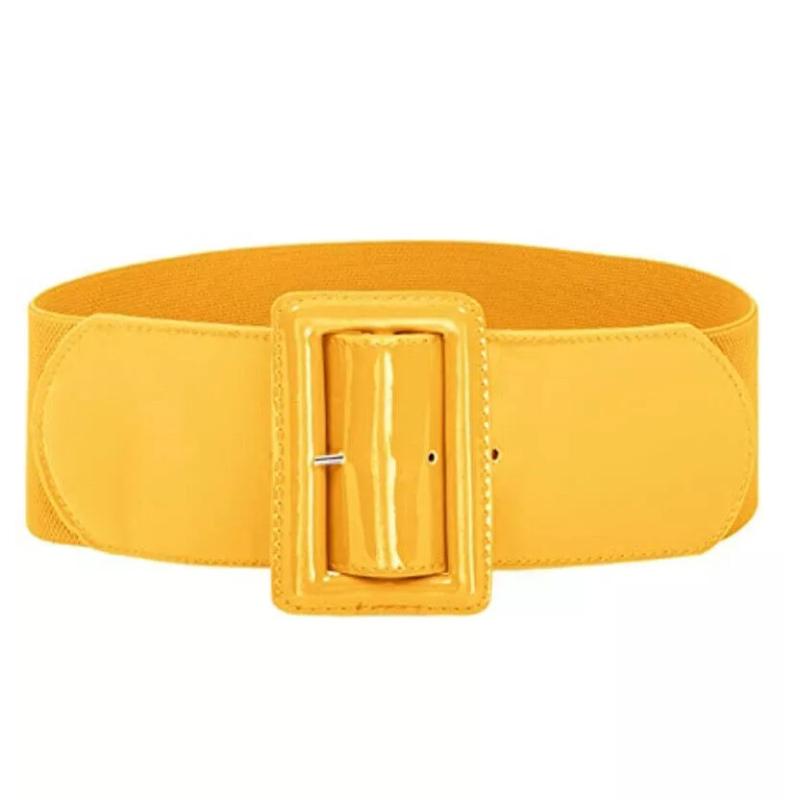 Belt Women Waist Stretch Elastic Wide Buckle Ladies Dress Waistband Strap Casual