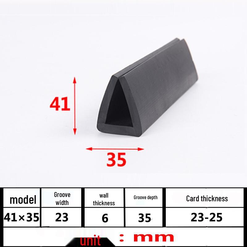 U-Shaped Rubber Anti-Collision Edge Seal Strip for Glass and Steel Plates