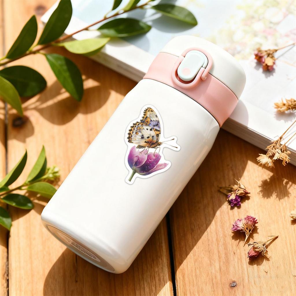 60-Piece Set of Waterproof Flower Graffiti Stickers: Cartoon Bouquets for Decorating Suitcases, Laptops & Phones