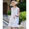 TERRE BLEUE Women's Loose Breathable Summer Two-Piece Set